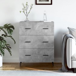 Sonata H Сайдборд, бетонно сив, 69,5x34x90 см, инженерно дърво - Шкафове, Витрини, Модулни секции