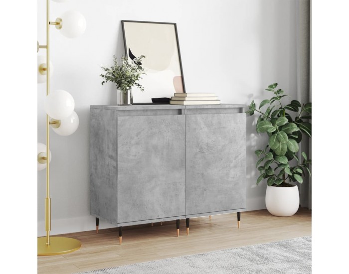 Sonata H Бюфети 2 бр бетонно сив 40x35x70 см инженерно дърво