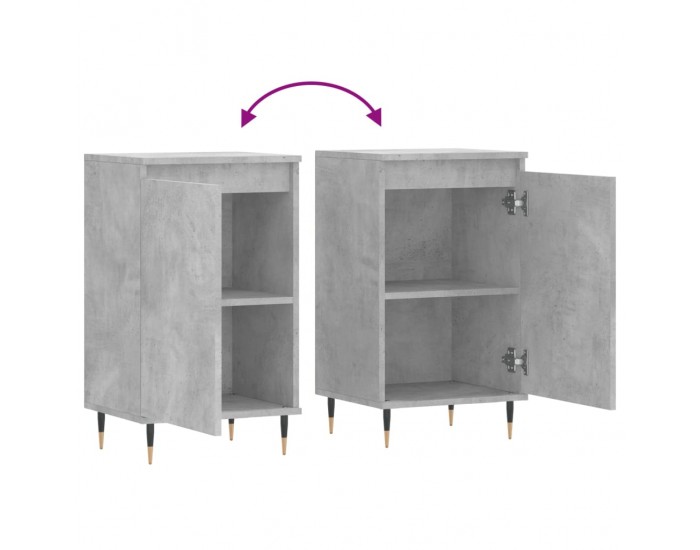 Sonata H Бюфети 2 бр бетонно сив 40x35x70 см инженерно дърво