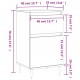 Sonata H Бюфет опушен дъб 40x35x70 см инженерно дърво Sonata H Бюфет опушен дъб 40x35x70 см инженерно дърво