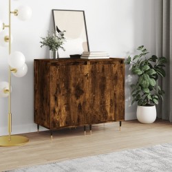 Sonata H Бюфети 2 бр опушен дъб 40x35x70 см инженерно дърво - Дневна