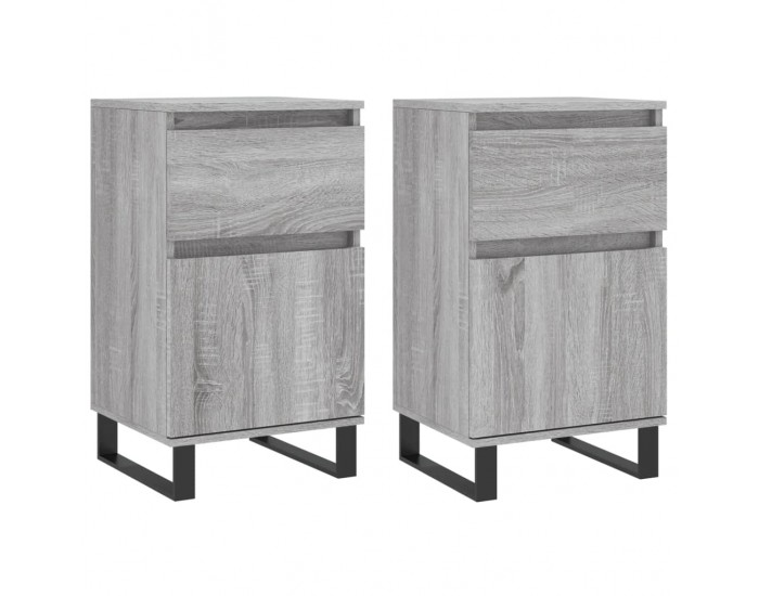 Sonata H Бюфети 2 бр сив сонома 40x35x70 см инженерно дърво