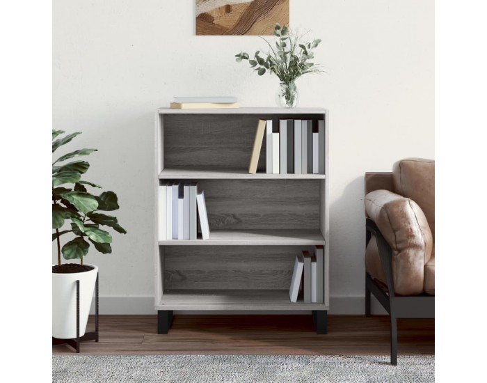 Sonata H Шкаф с рафтове, сив сонома, 69,5x32,5x90 см, инженерно дърво