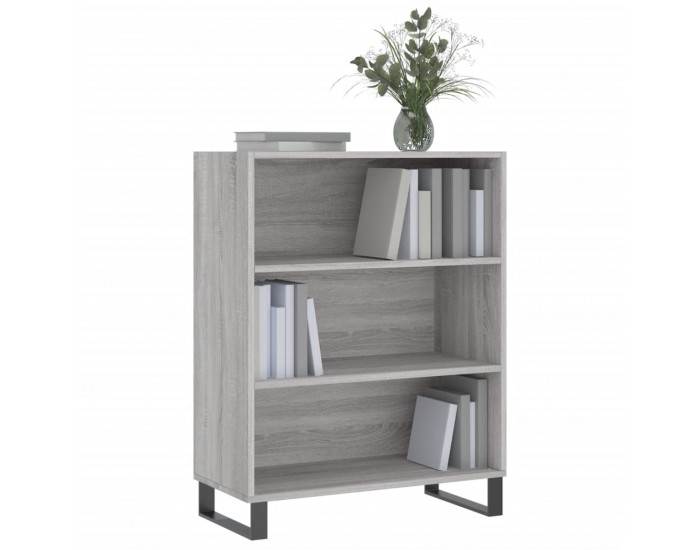 Sonata H Шкаф с рафтове, сив сонома, 69,5x32,5x90 см, инженерно дърво
