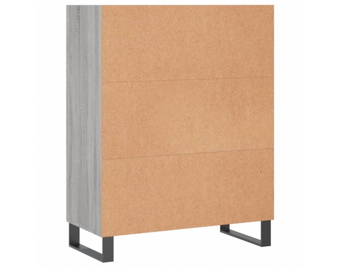 Sonata H Шкаф с рафтове, сив сонома, 69,5x32,5x90 см, инженерно дърво