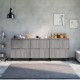 Sonata H Сайдборд, 3 бр, сив сонома, 60x35x70 см, инженерно дърво