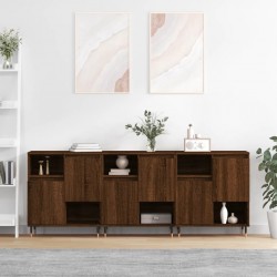 Sonata H Сайдборди, 3бр, Кафяв дъб, инженерно дърво - Шкафове, Витрини, Модулни секции
