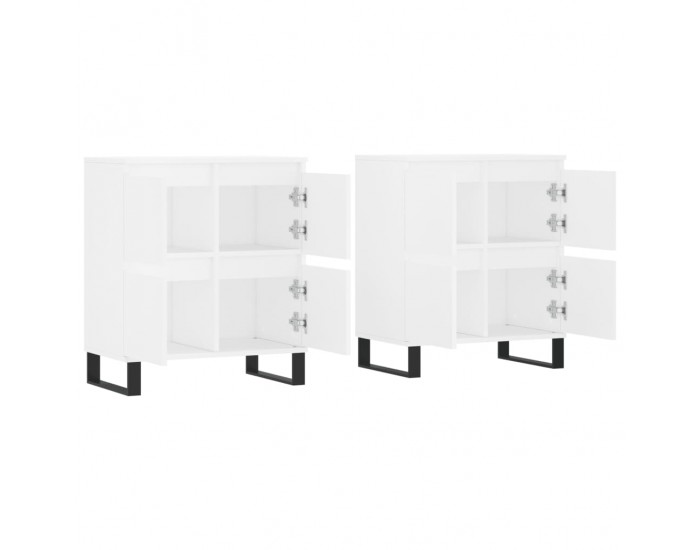 Sonata H Сайдборди, 2 бр, бели, инженерно дърво