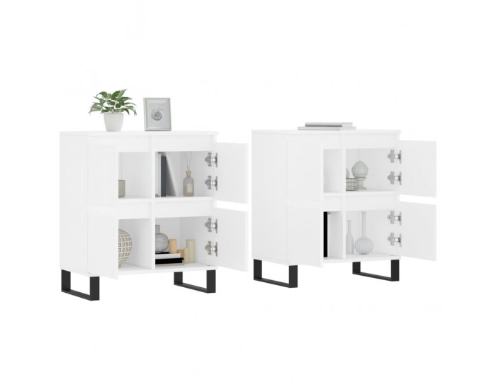 Sonata H Сайдборди, 2 бр, бели, инженерно дърво