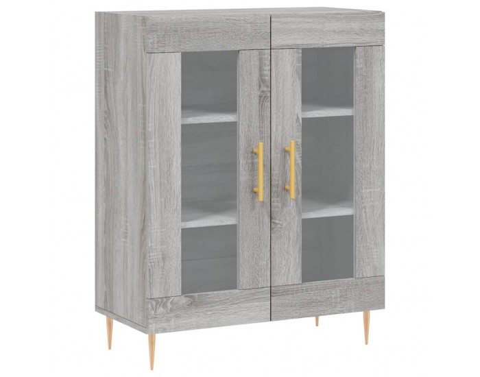 Sonata H Висок шкаф, сив сонома, 69,5x34x180 см, инженерно дърво