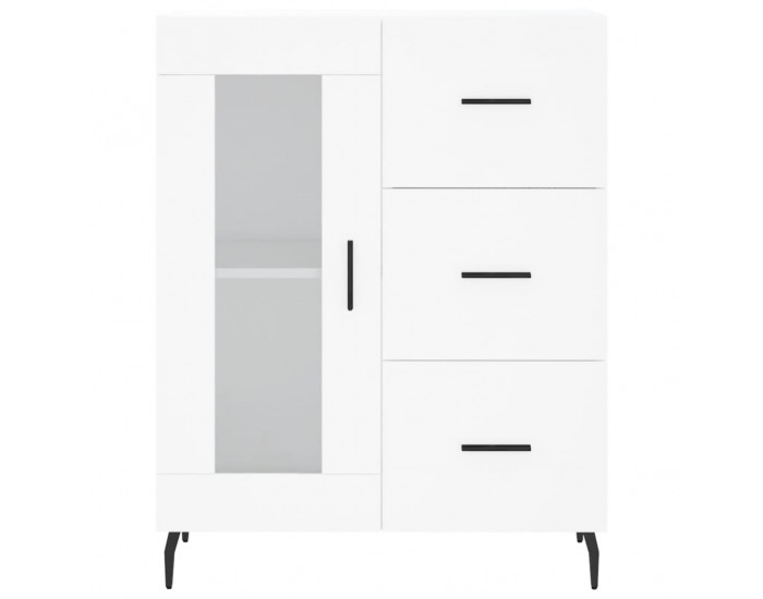 Sonata H Висок шкаф, бял, 69,5x34x180 см, инженерно дърво