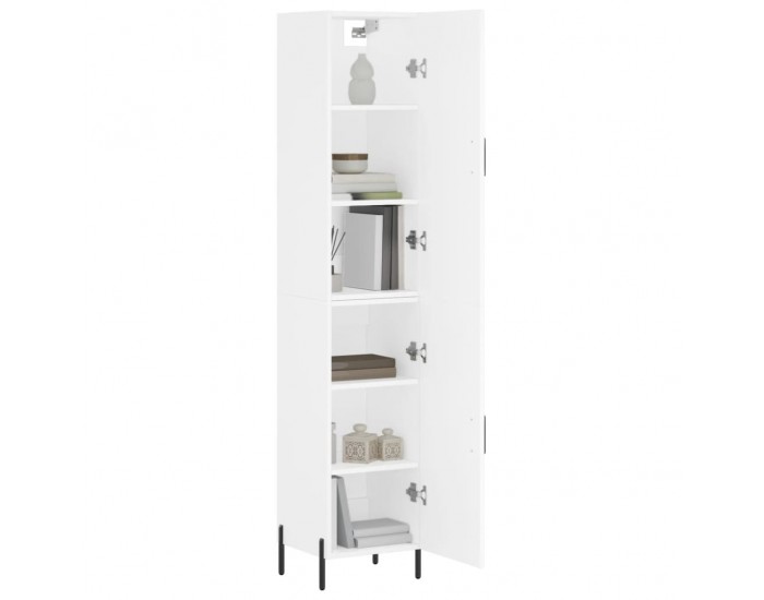 Sonata H Висок шкаф, бял, 34,5x34x180 см, инженерно дърво