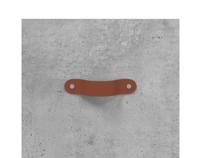 Sonata H Висок шкаф, бетонно сив, 34,5x34x180 см, инженерно дърво