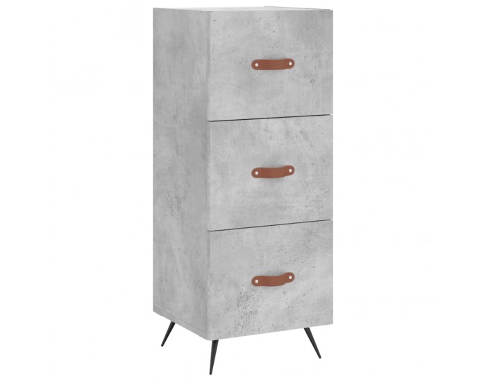 Sonata H Висок шкаф, бетонно сив, 34,5x34x180 см, инженерно дърво