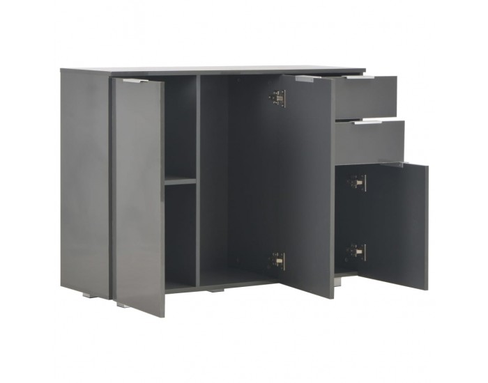 Sonata H Бюфет, сиво със силен гланц, 107x35x80,5 см Sonata H Бюфет, сиво със силен гланц, 107x35x80,5 см