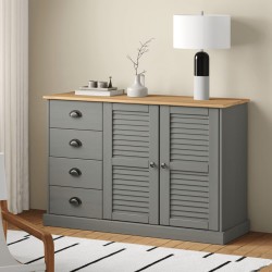 Sonata H Бюфет с чекмеджета VIGO, 113x40x75 см, сив, бор масив - Дневна