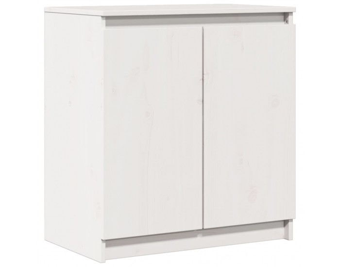 Sonata H Страничен шкаф бял 60x36x65 см борово дърво масив