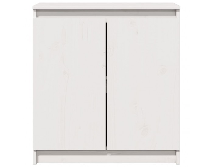 Sonata H Страничен шкаф бял 60x36x65 см борово дърво масив