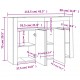 Sonata H Сайдборд с LED светлини, сив сонома, 115,5x30x75 см Sonata H Сайдборд с LED светлини, сив сонома, 115,5x30x75 см