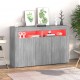 Sonata H Сайдборд с LED светлини, сив сонома, 115,5x30x75 см Sonata H Сайдборд с LED светлини, сив сонома, 115,5x30x75 см