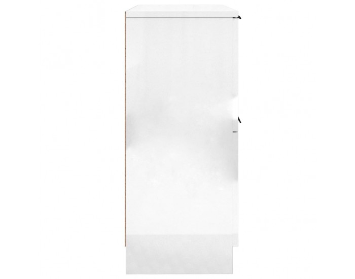 Sonata H Сайдборди, 2 бр, бял гланц, 30x30x70 см, инженерно дърво