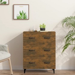 Sonata H Сайдборд, опушен дъб, 69,5x34x90 см, инженерно дърво - Шкафове, Витрини, Модулни секции
