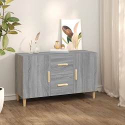 Sonata H Сайдборд, Сив сонома, 100x36x60 см, инженерно дърво - Шкафове, Витрини, Модулни секции