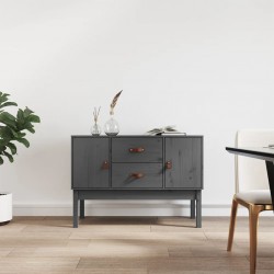 Sonata H Сайдборд, сив, 110x40x78 см, бор масив - Шкафове, Витрини, Модулни секции