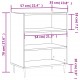 Sonata H Бюфет бетонно сив 57x35x70 см инженерно дърво Sonata H Бюфет бетонно сив 57x35x70 см инженерно дърво