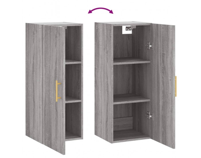 Sonata H Стенен шкаф сив сонома 34,5x34x90 см