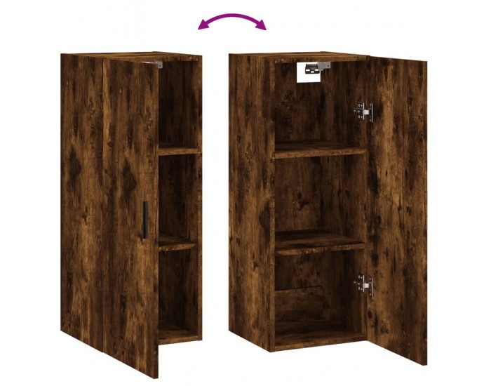 Sonata H Стенен шкаф опушен дъб 34,5x34x90 см