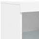 Sonata H Сайдборд с LED светлини, бял, 162x37x100 см Sonata H Сайдборд с LED светлини, бял, 162x37x100 см