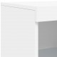 Sonata H Сайдборди с LED осветление, 3 бр, бели, инженерно дърво