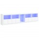 Sonata H Сайдборд с LED светлини, бял, 283x37x67 см Sonata H Сайдборд с LED светлини, бял, 283x37x67 см