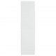 Sonata H Висок шкаф със стъклени врати, бял, 35x37x142 см