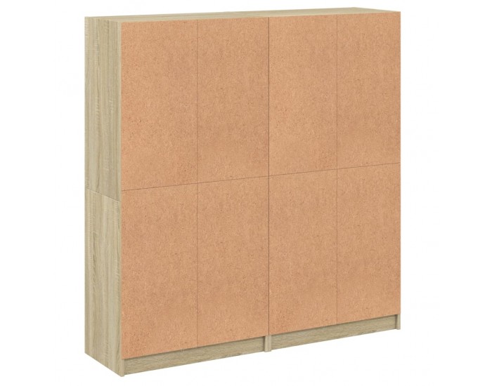 Sonata H Библиотека с врати дъб сонома 136x37x142 см инженерно дърво