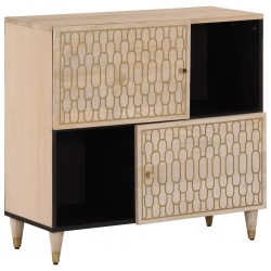 Sonata H Страничен шкаф 80x33x75 см манго масивно дърво - Шкафове, Витрини, Модулни секции