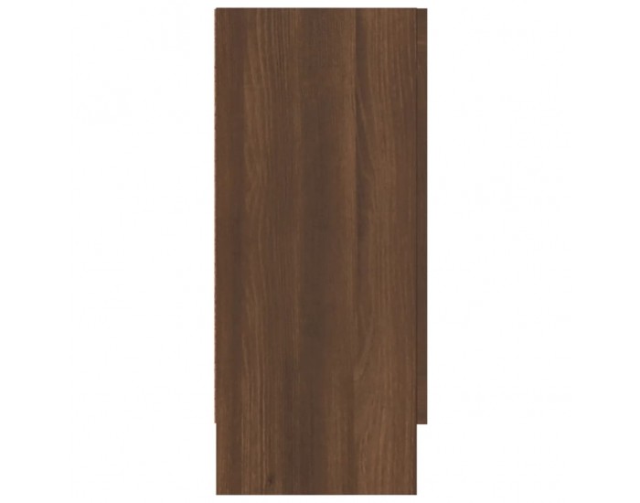 Sonata H Шкаф витрина, кафяв дъб, 120x30,5x70 см, инженерно дърво