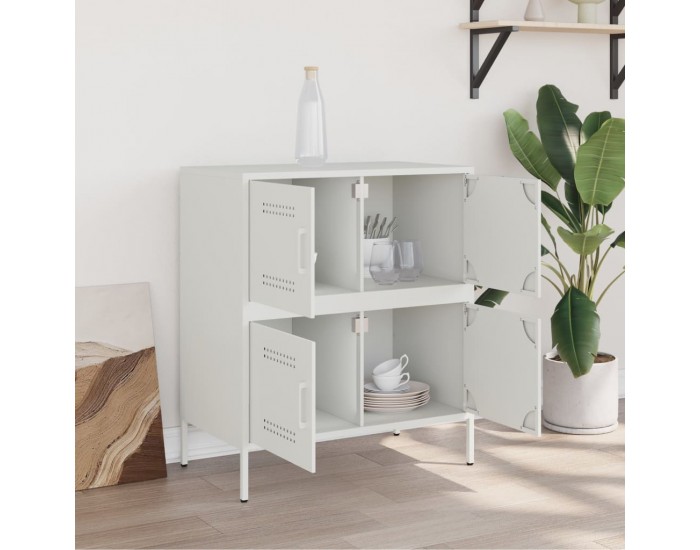 Sonata H Бюфет, бял, 68x39x79 см, стомана