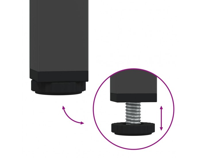 Sonata H Бюфет, черен, 68x39x79 см, стомана Sonata H Бюфет, черен, 68x39x79 см, стомана