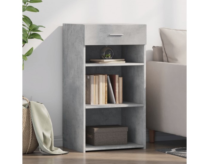 Sonata H Бюфет, бетонно сив, 50x42,5x93 см, инженерно дърво