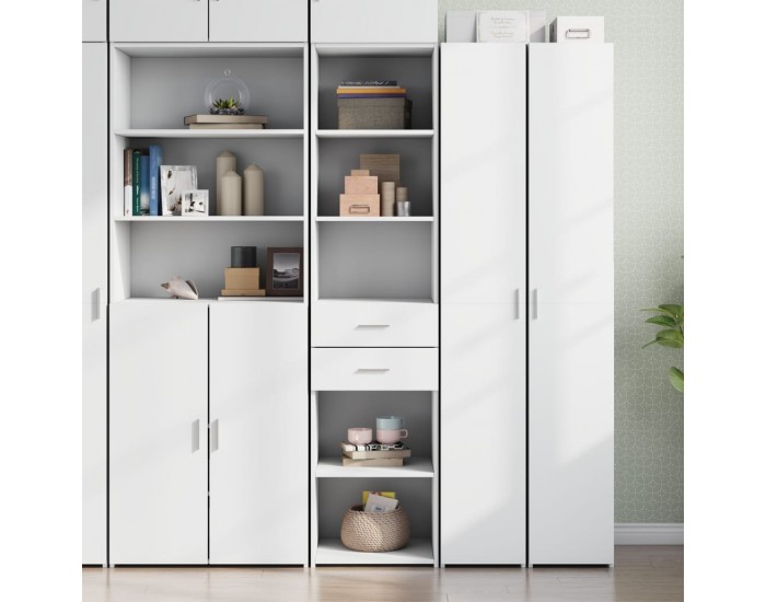 Sonata H Висок шкаф, бял, 45x42,5x185 см, инженерно дърво