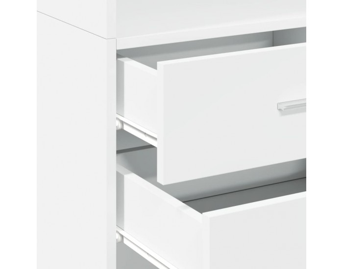 Sonata H Висок шкаф, бял, 45x42,5x185 см, инженерно дърво