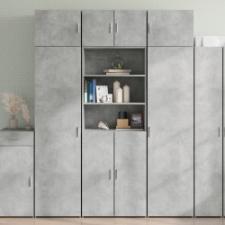 Sonata H Шкаф за съхранение бетонно сив 70x42,5x225 см инженерно дърво - Шкафове, Витрини, Модулни секции