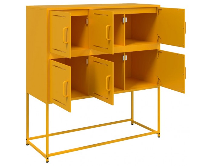 Sonata H Бюфет, горчица жълто, 100,5x39x107 см, стомана