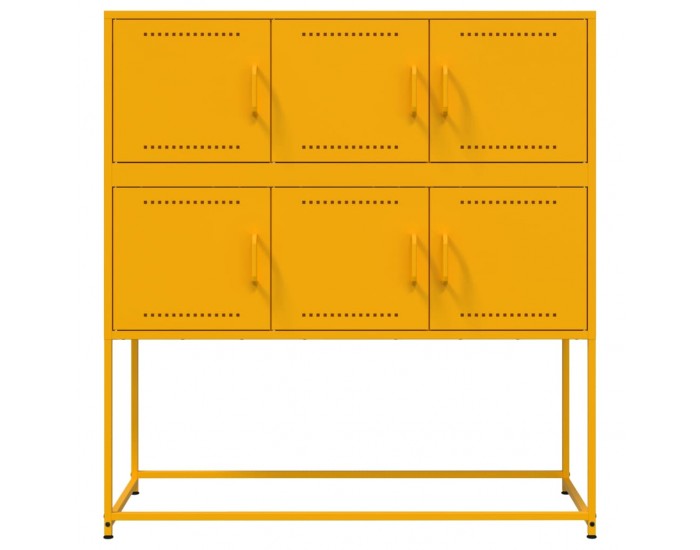 Sonata H Бюфет, горчица жълто, 100,5x39x107 см, стомана