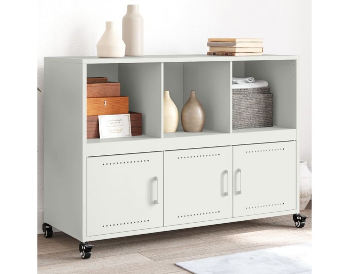 Sonata H Бюфет, бял, 100,5x39x72 см, стомана