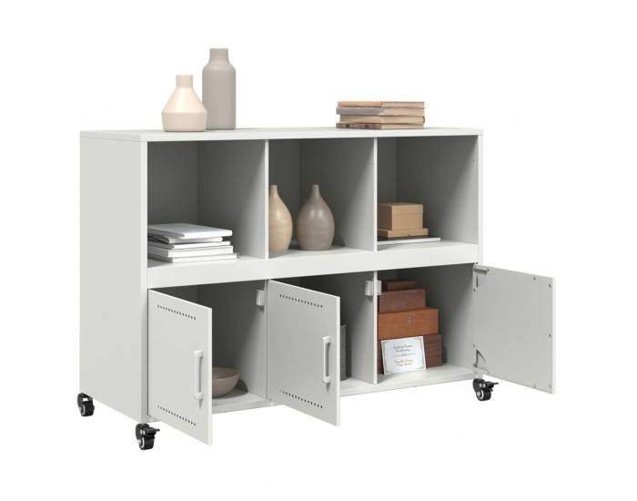 Sonata H Бюфет, бял, 100,5x39x72 см, стомана