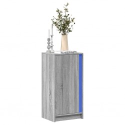 Sonata H Сайдборд с LED, сив сонома, 42,5x34x85 см, инженерно дърво - Шкафове, Витрини, Модулни секции