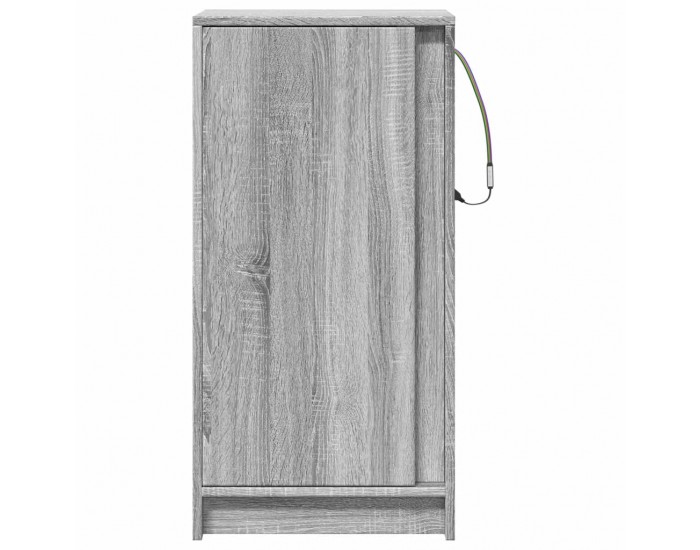 Sonata H Сайдборд с LED, сив сонома, 42,5x34x85 см, инженерно дърво Sonata H Сайдборд с LED, сив сонома, 42,5x34x85 см, инженерно дърво